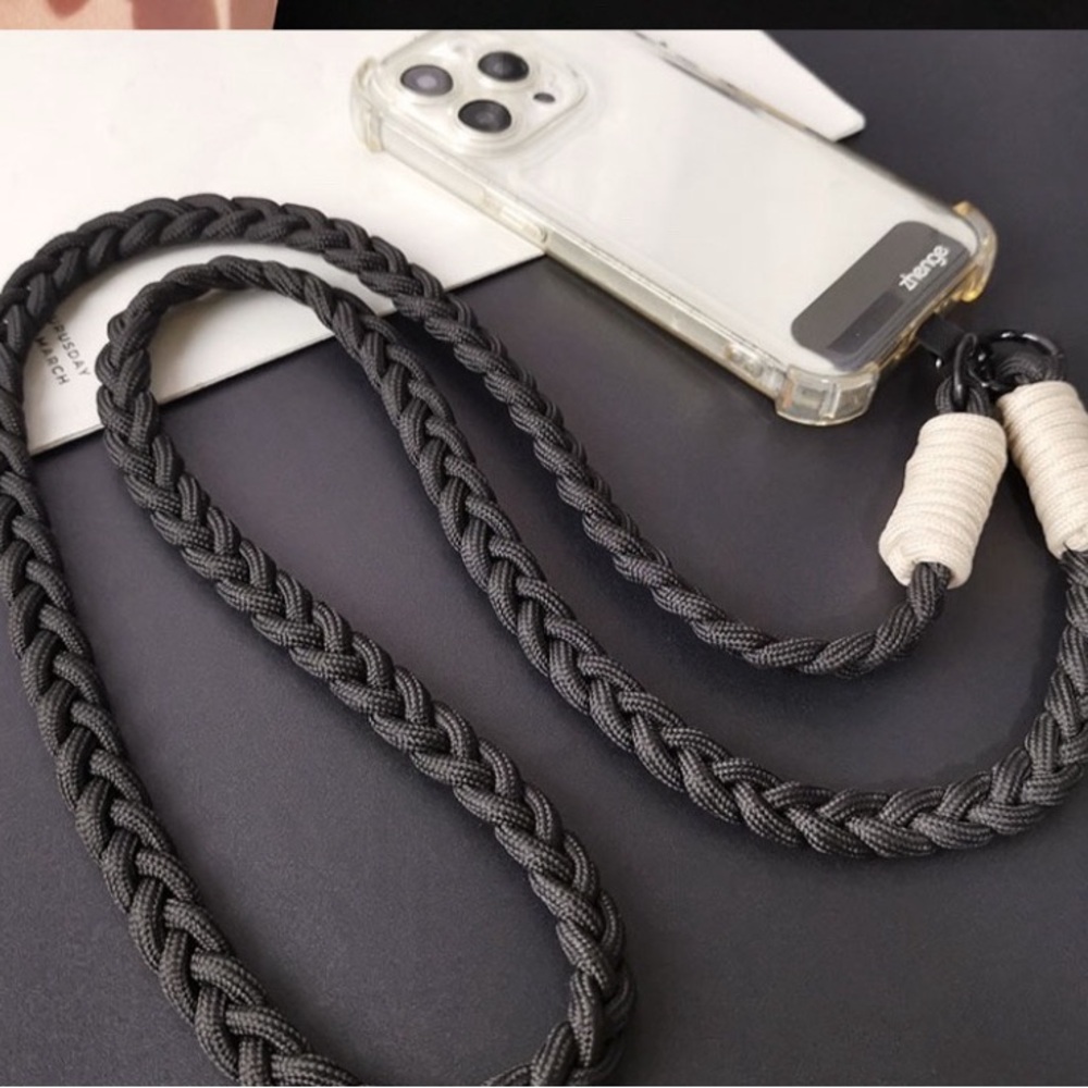 Braided Rope landyard for phones 5 different colors.